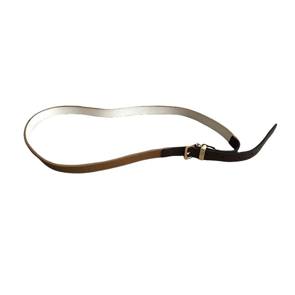 MICHAEL KORS Womens Tan Brown Pebble Leather Career Business Casual Belt